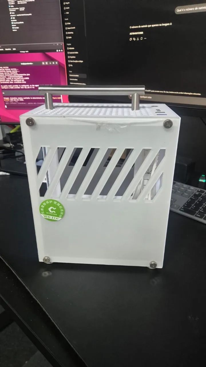 Gabinete Metalfish T40 Branco + Cabo Riser PCI-E 3.0 - Foto 4