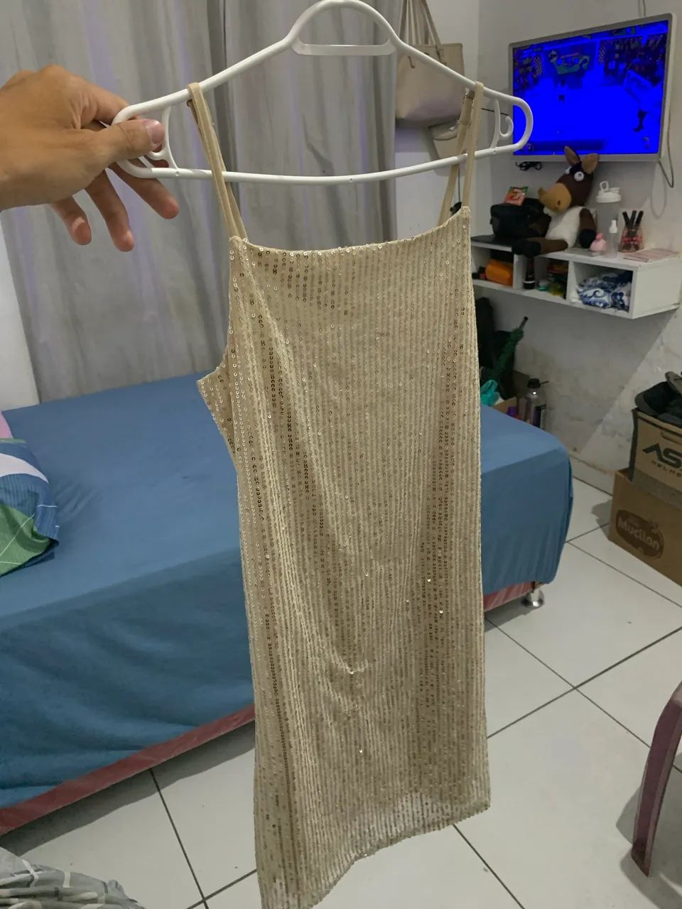 Vestido marisa paetê 