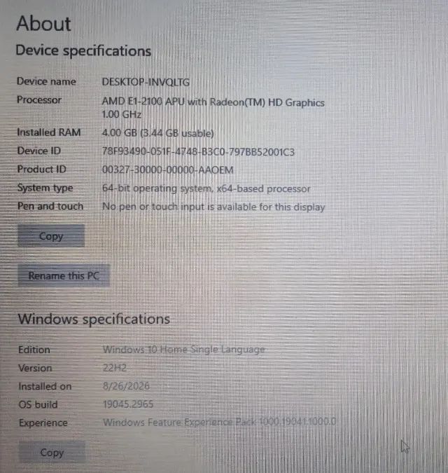 Notebook Asus X552E (AMD E1 / 4GB RAM; Sem bateria) + Kit Teclado e Mouse Logitech - Foto 5