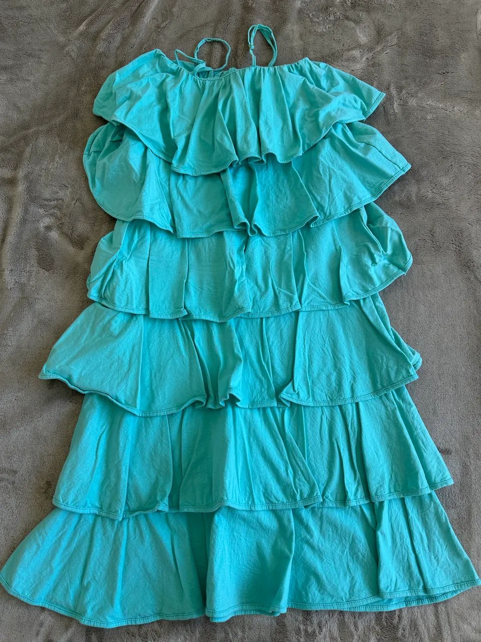 Vestido verde camadas M