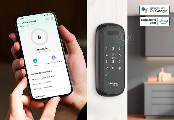 MFR 2040 - Fechadura Inteligente Intelbras com acesso via palma da mão - Foto 2
