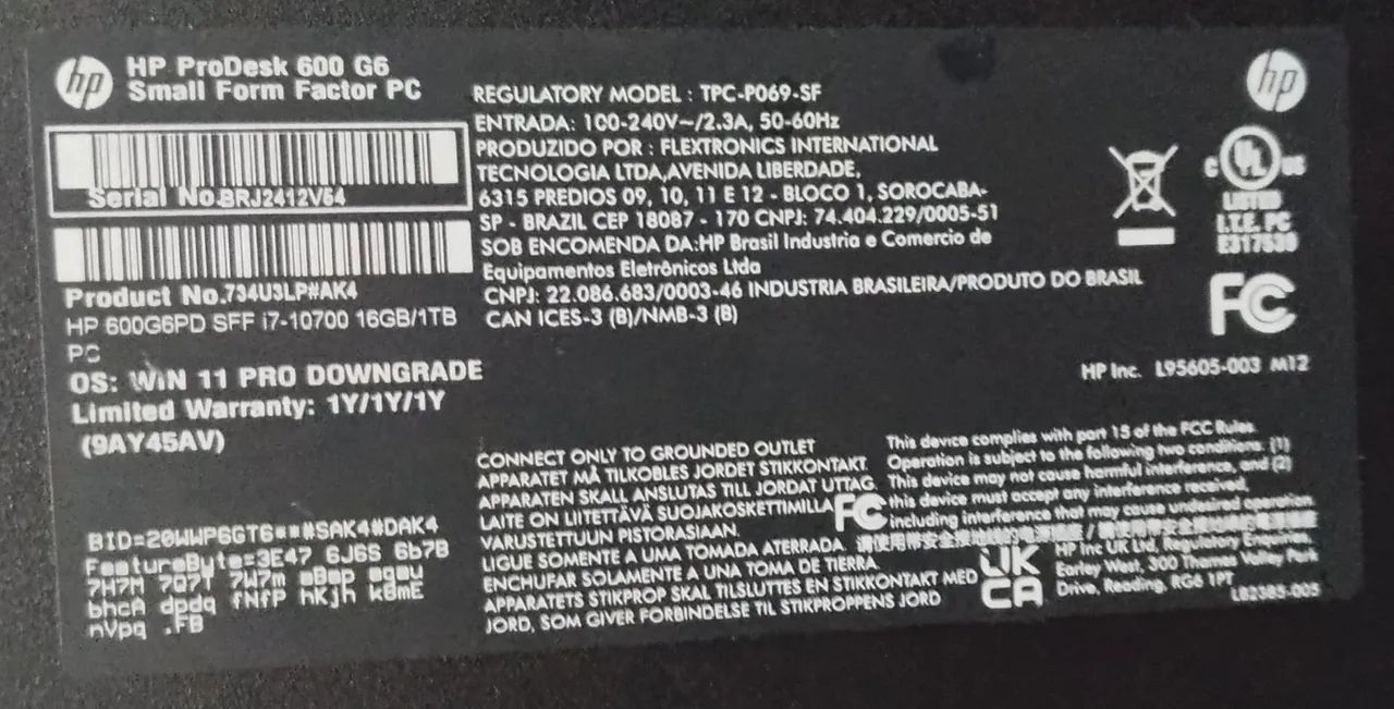 Cpu HP Intel I7 - Foto 2