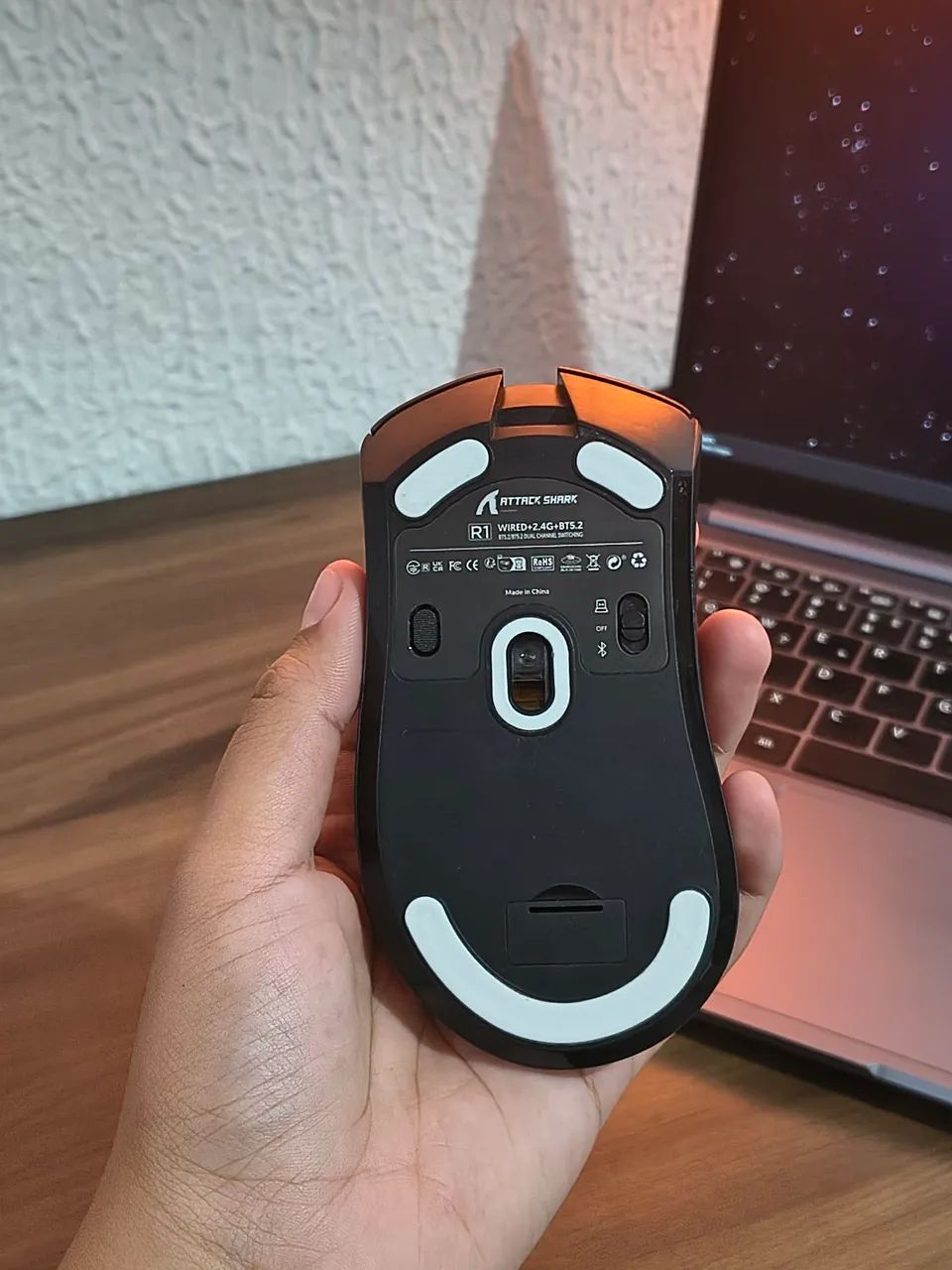 Mouse Attack Shark R1 Black | Envio OLX Pay | Aceito Cartão | Entrego - Foto 2