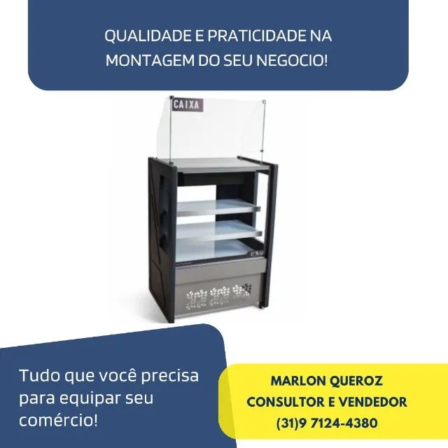 Balcão Caixa 80CM com Gaveta Polar