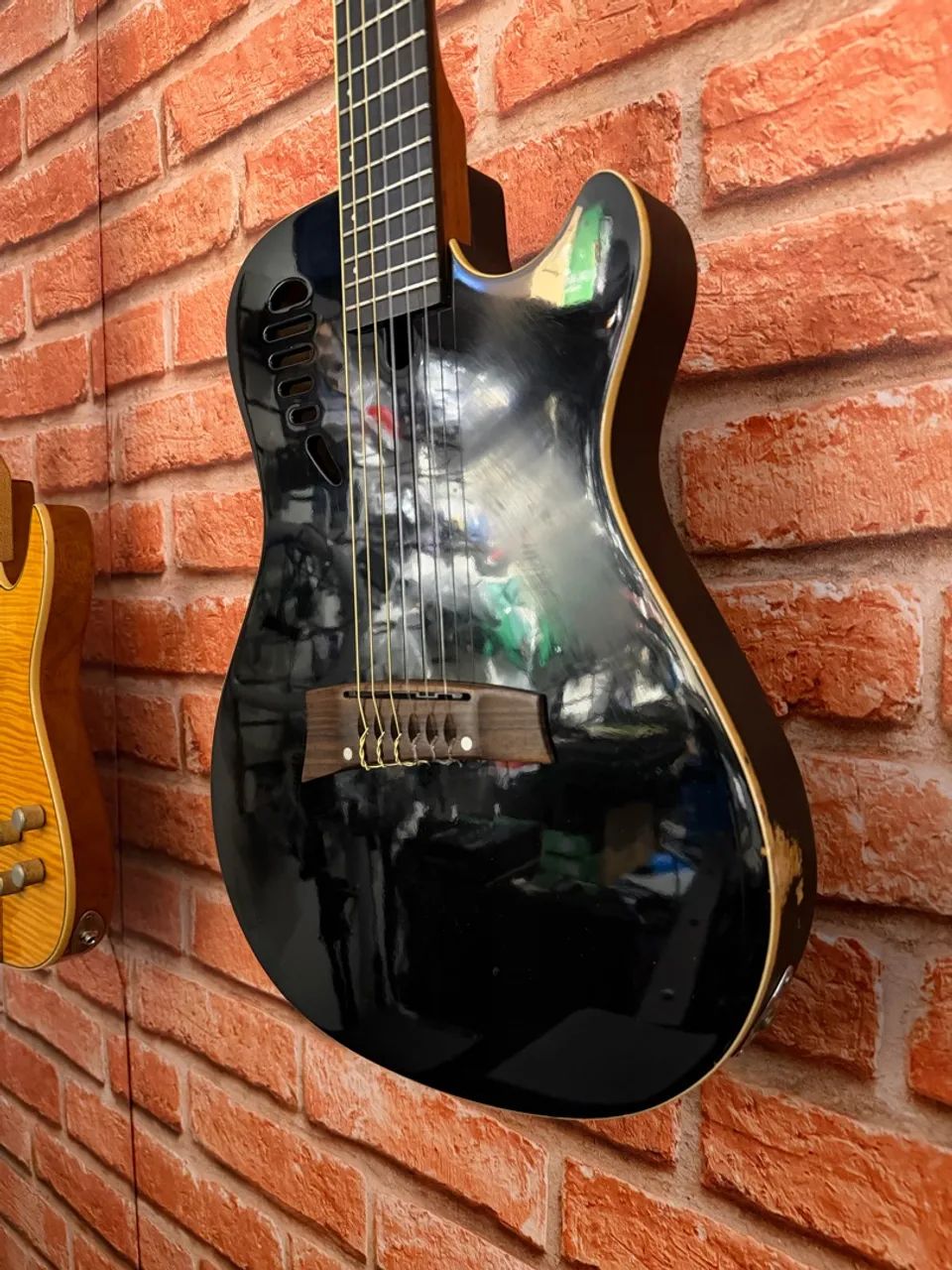 VIOLÃO FOX NYLON PRETO MACIÇO - Foto 2