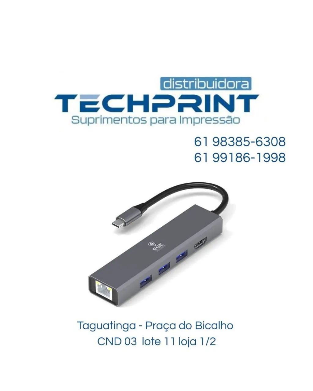 ADAPTADOR TIPO C / USB 3.0 / PD POWER / HDMI / RJ45