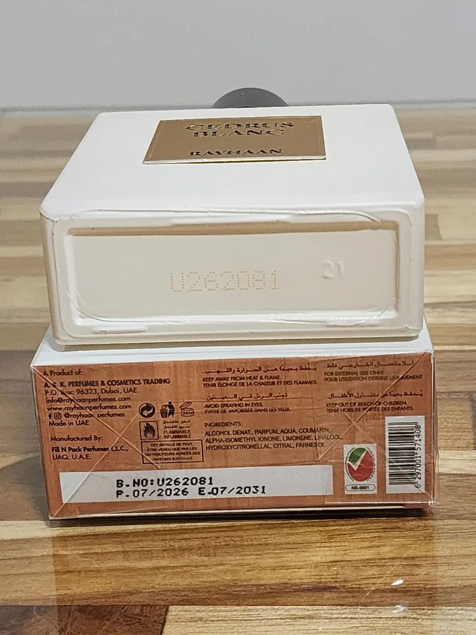 Perfume Rayhaan Cedrus Blanc (100ml) - Foto 3