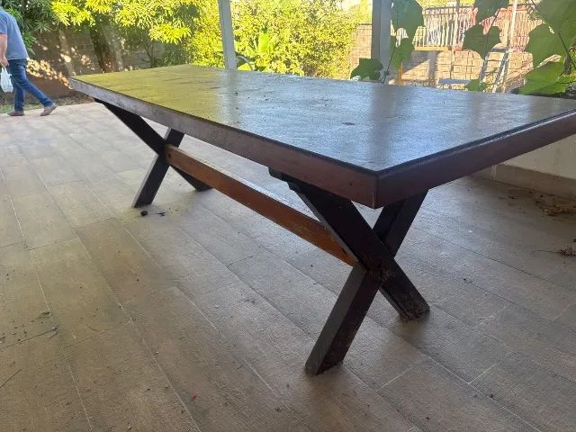Mesa de madeira maciça Rústica  