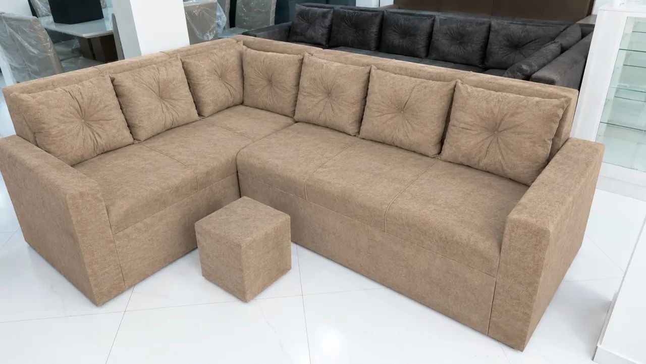 Sofá Em Promoção - acompanha Puff de Brinde - Foto 2