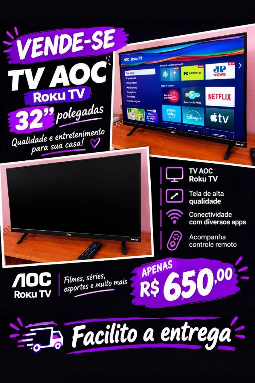 Tv Roku 32 polegadas 
