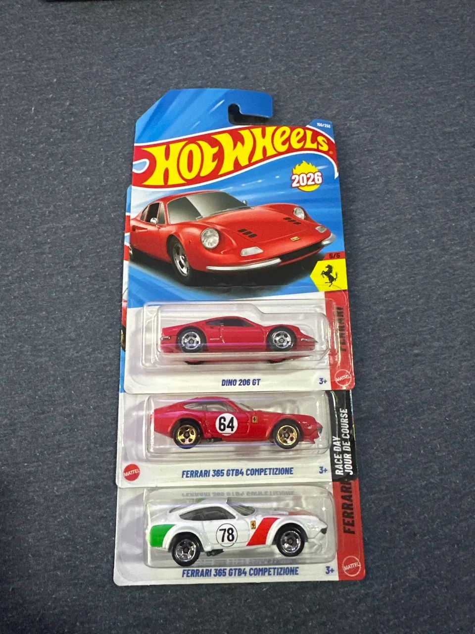 Hot wheels trio de Ferrari 