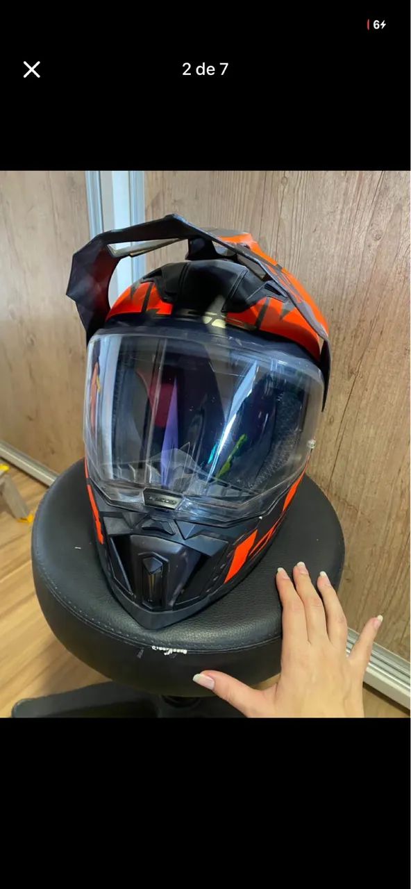 Capacete LS2 MX2020 Clicker / Off road - Foto 4