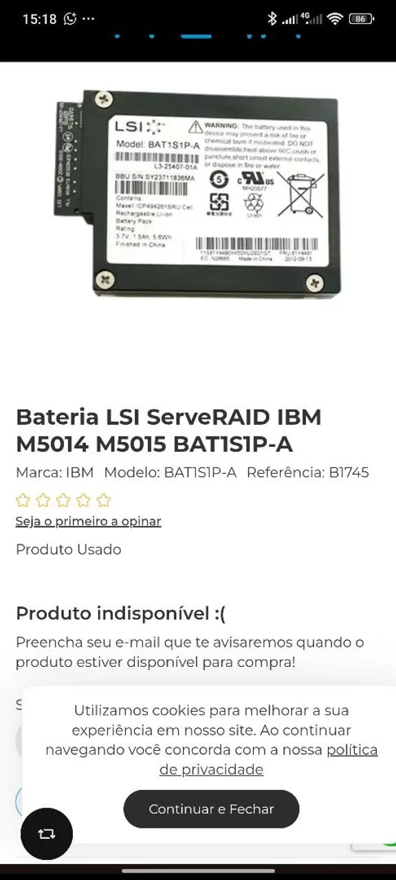 Broadcom BAT1S1P (iBBU08) - Foto 5