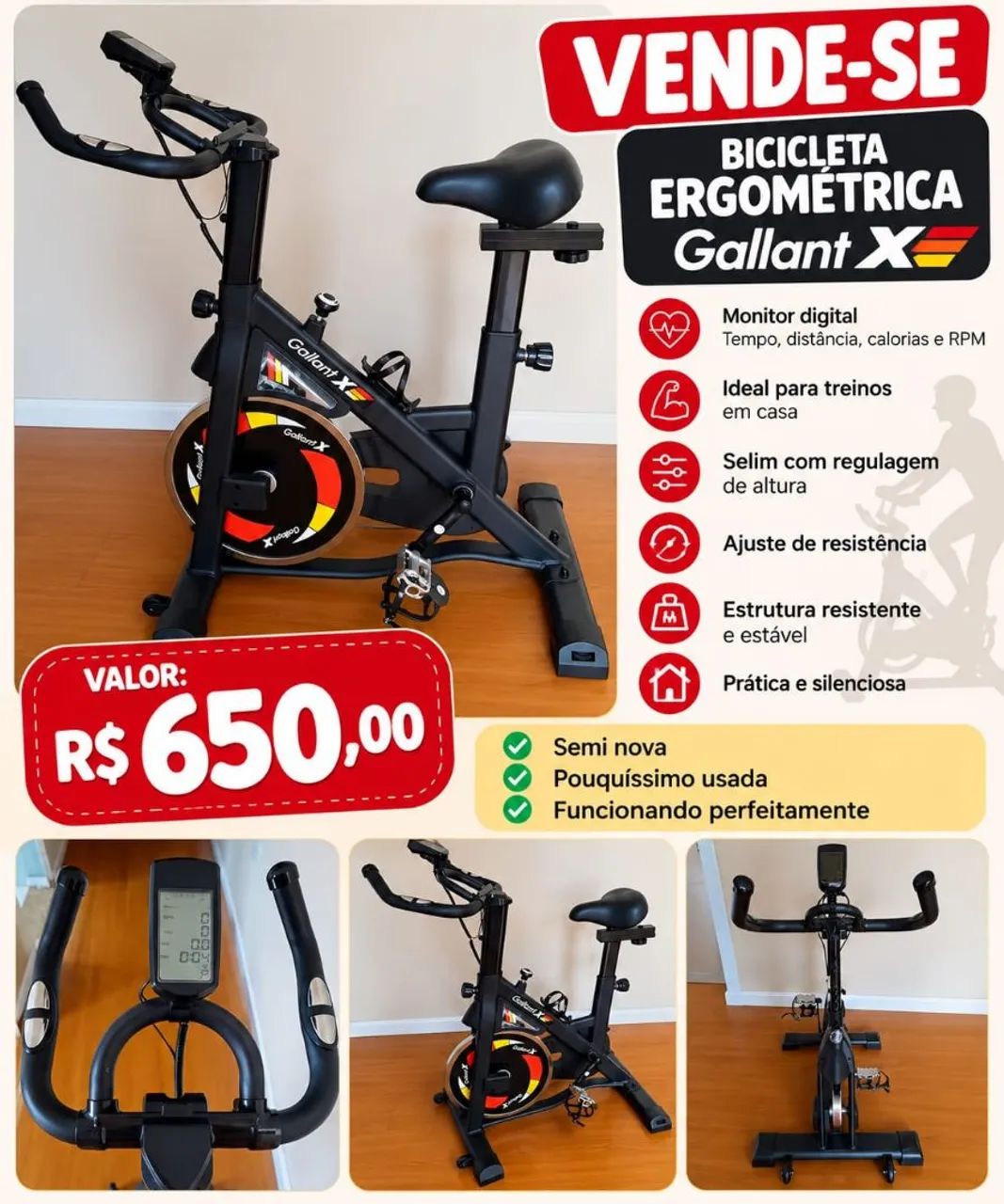 Bicicleta Ergométrica 