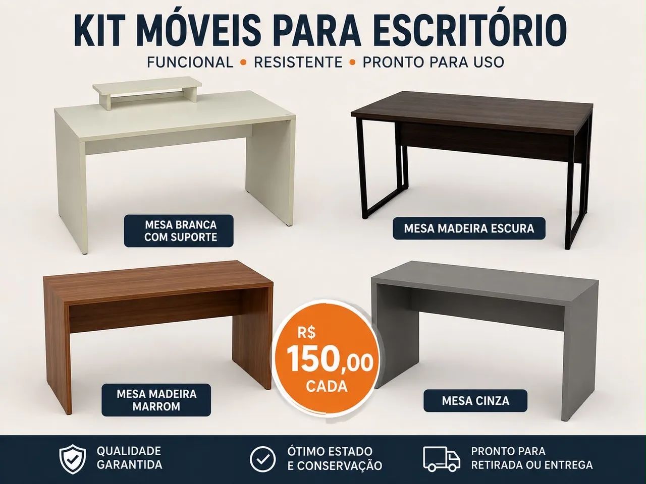 Mesas de Escritório 