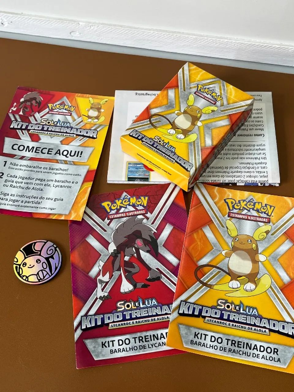 Baralho Kit do Treinador Lycanroc e Raichu de Alola Sol e Lua - Foto 2