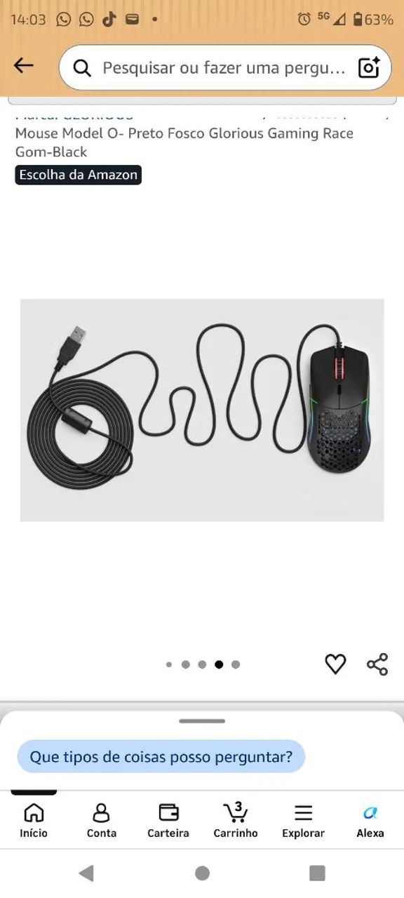 Glorious Gaming Mouse - Modelo O 67 g Superlight - Foto 5