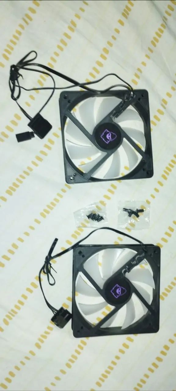 Par de Ventoinhas ARGB 120mm Mancer reversas (Do CV450) - Foto 3