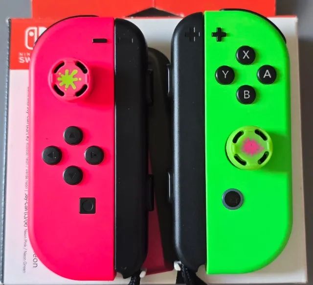Controles Joy-Con rosa neon e verde neon Nintendo Switch - Foto 3