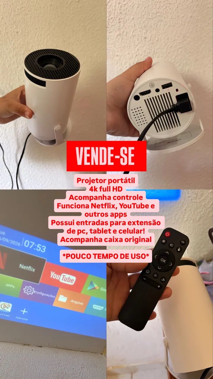 Projetor portátil 