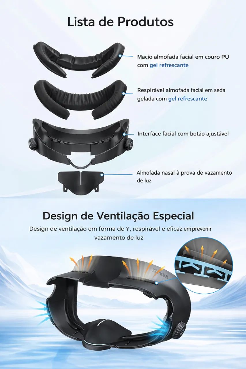 Máscara de substituição para Meta Quest 3 - Foto 3