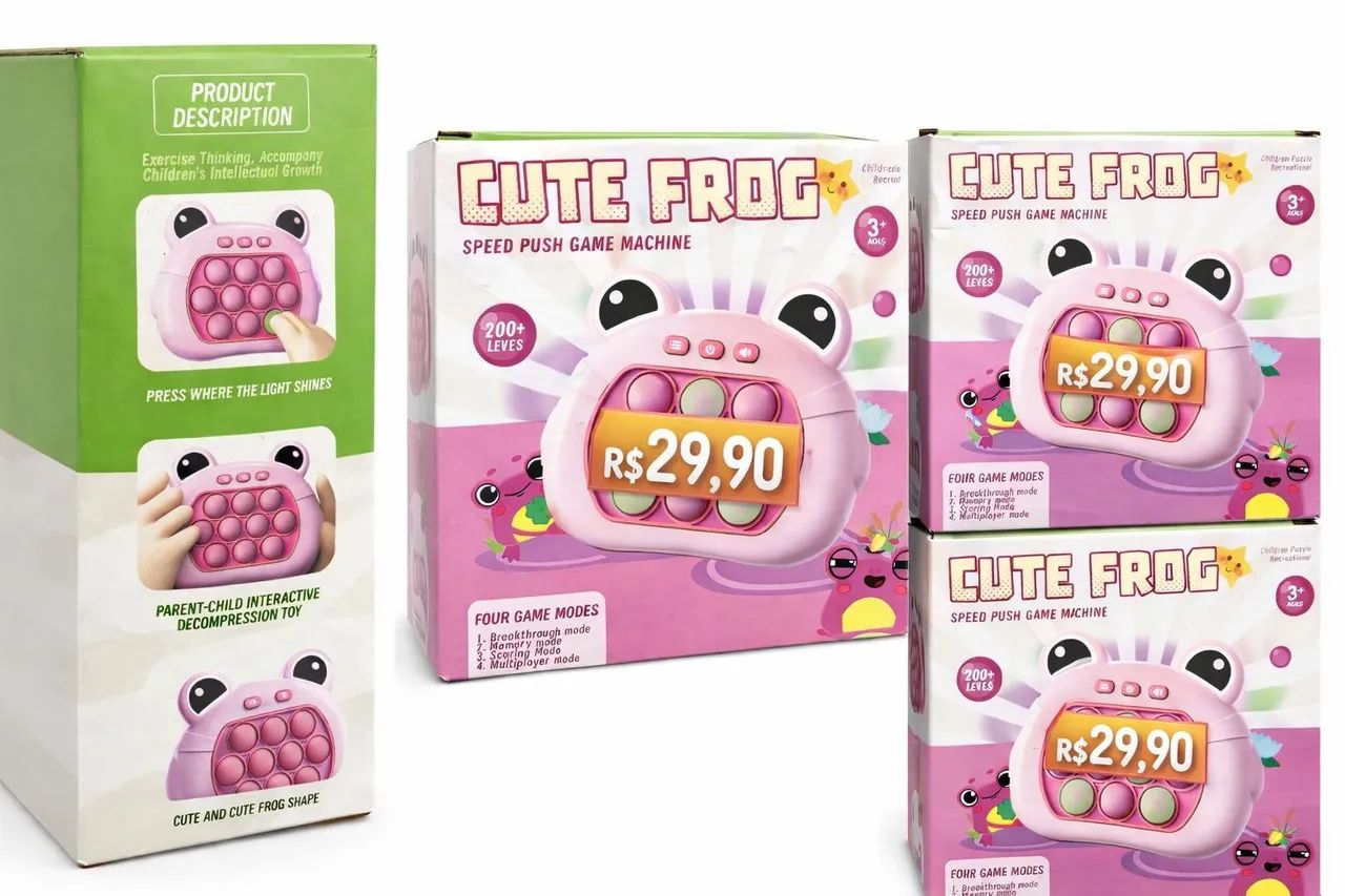 Pop it interativo Cute Frog