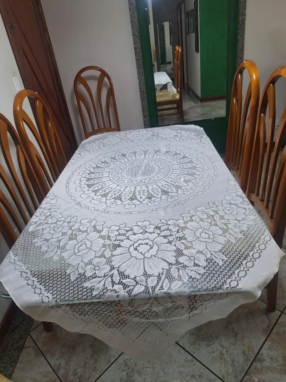 Toalha de renda para mesa