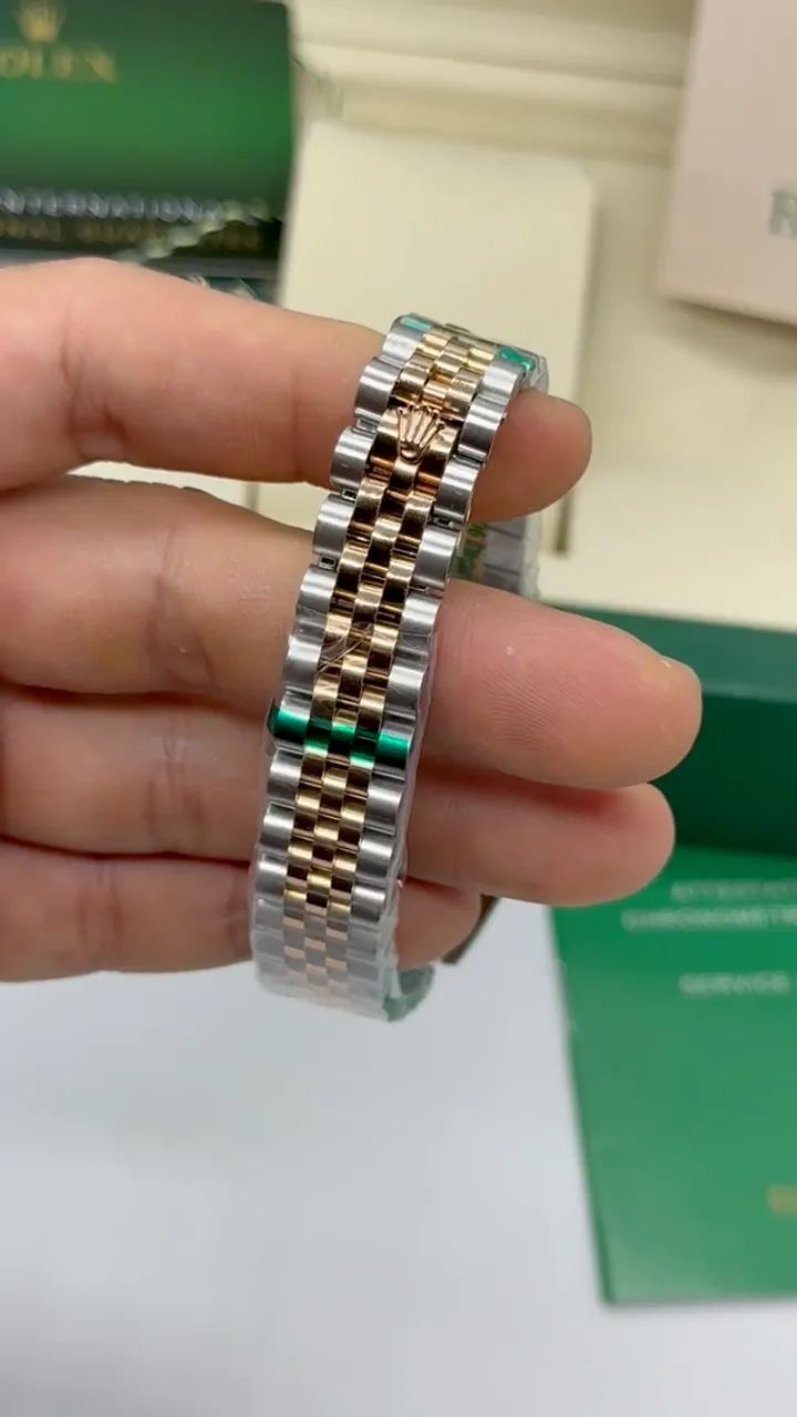 Relógio Feminino Rolex Datejust 31mm Automático + Caixa Rolex Completa - Foto 4