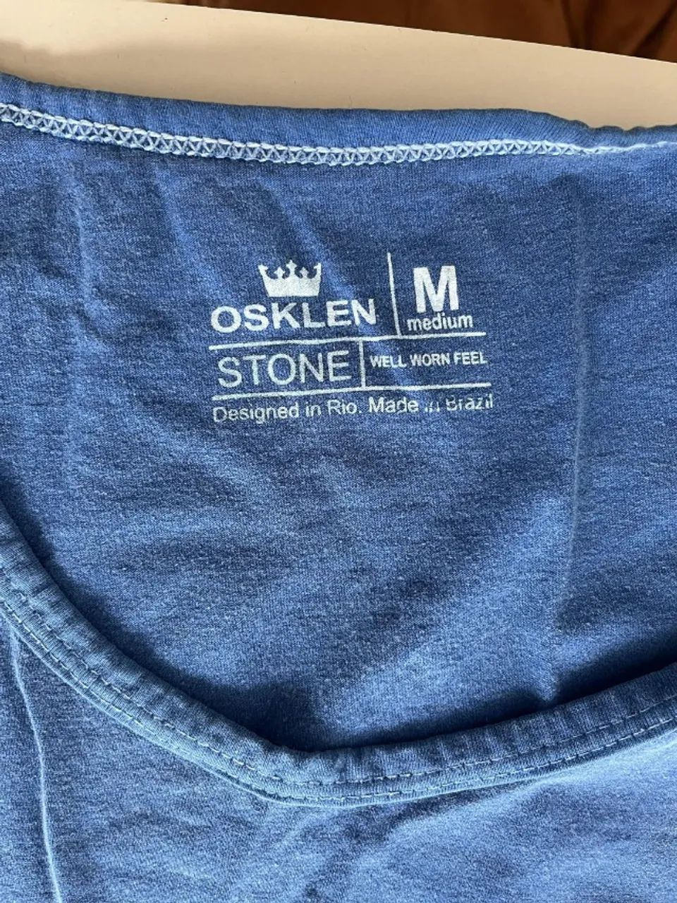 Camisa regata azul M Osklen Stone - Foto 3