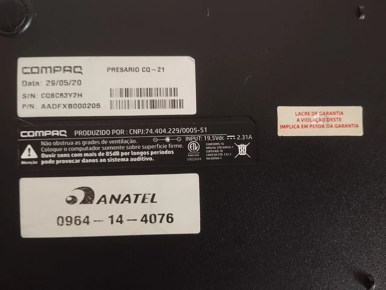 Notebook Compaq Presario CQ-21 - Foto 4