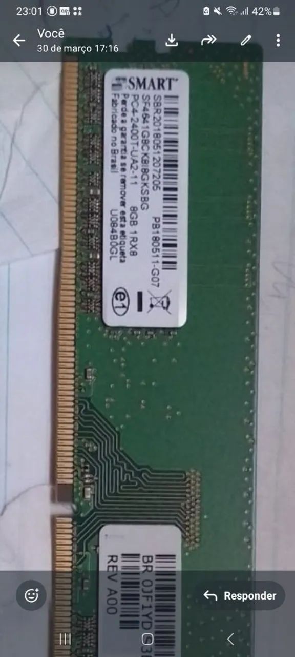 8GB DDR4 2400 MHz RAM Memory