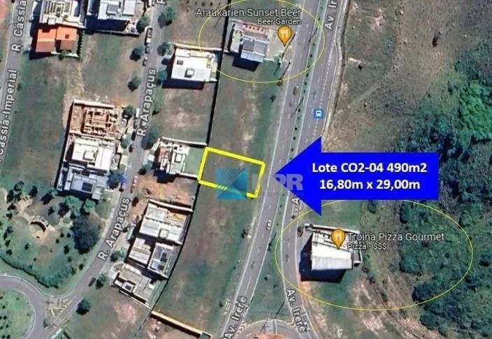 Terreno à venda, 490 m²- Condomínio Residencial Alphaville - São José dos Campos/SP