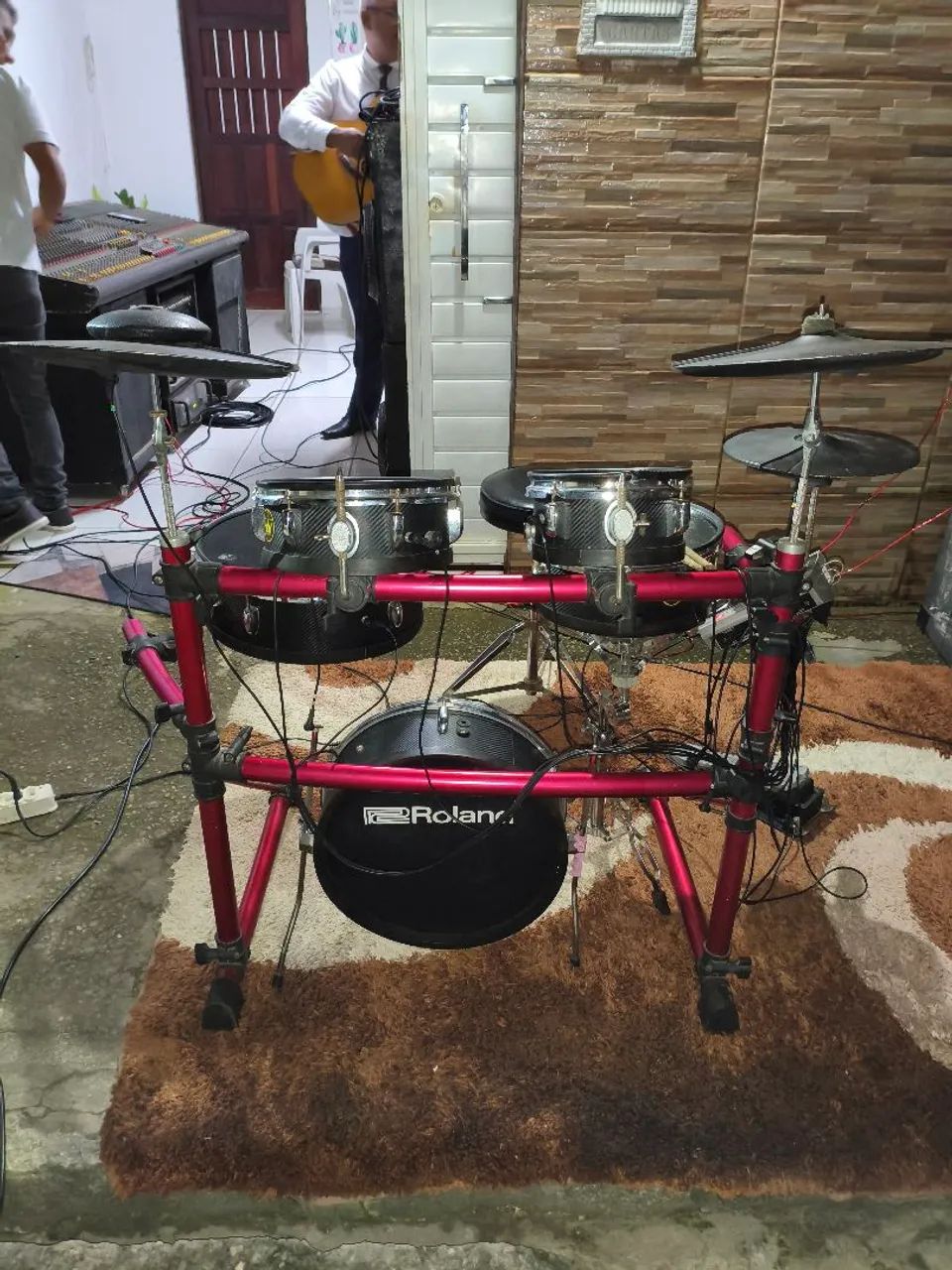 Bateria eletrônica royalty drums sem módulo  - Foto 4