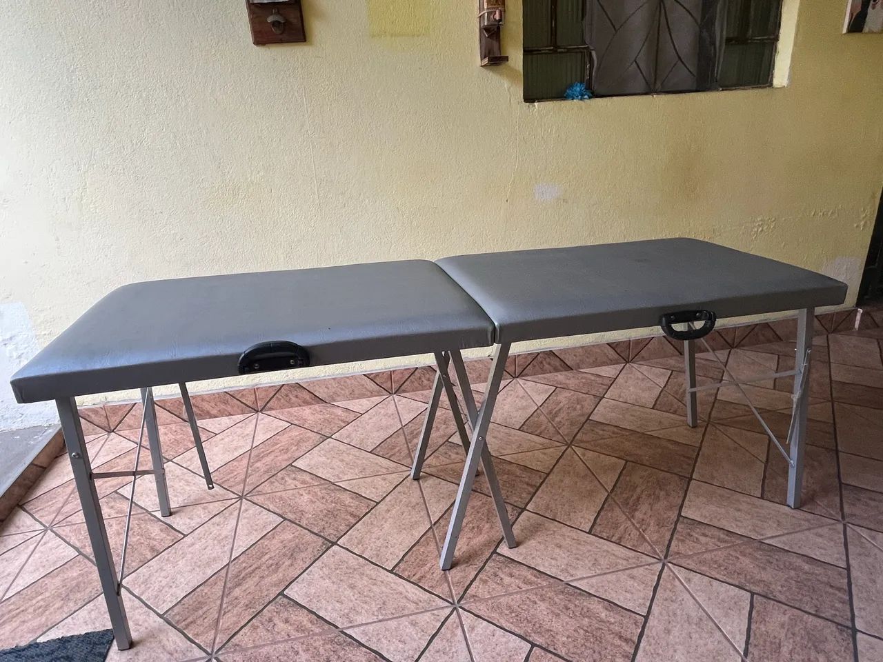 Maca Portatil Dobrável Cor cinza