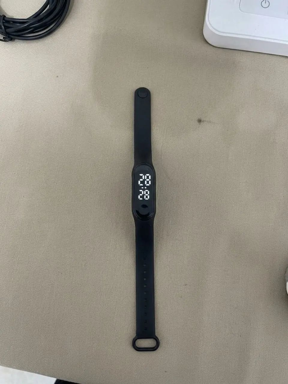 Relógio Digital Desportivo LED - Silicone Preto - Foto 2