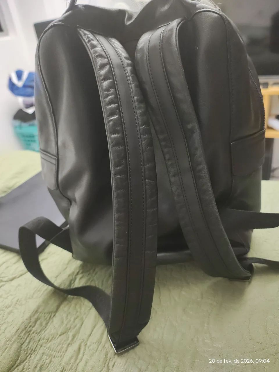 Mochila de Couro Lacoste 110% Original  - Foto 2