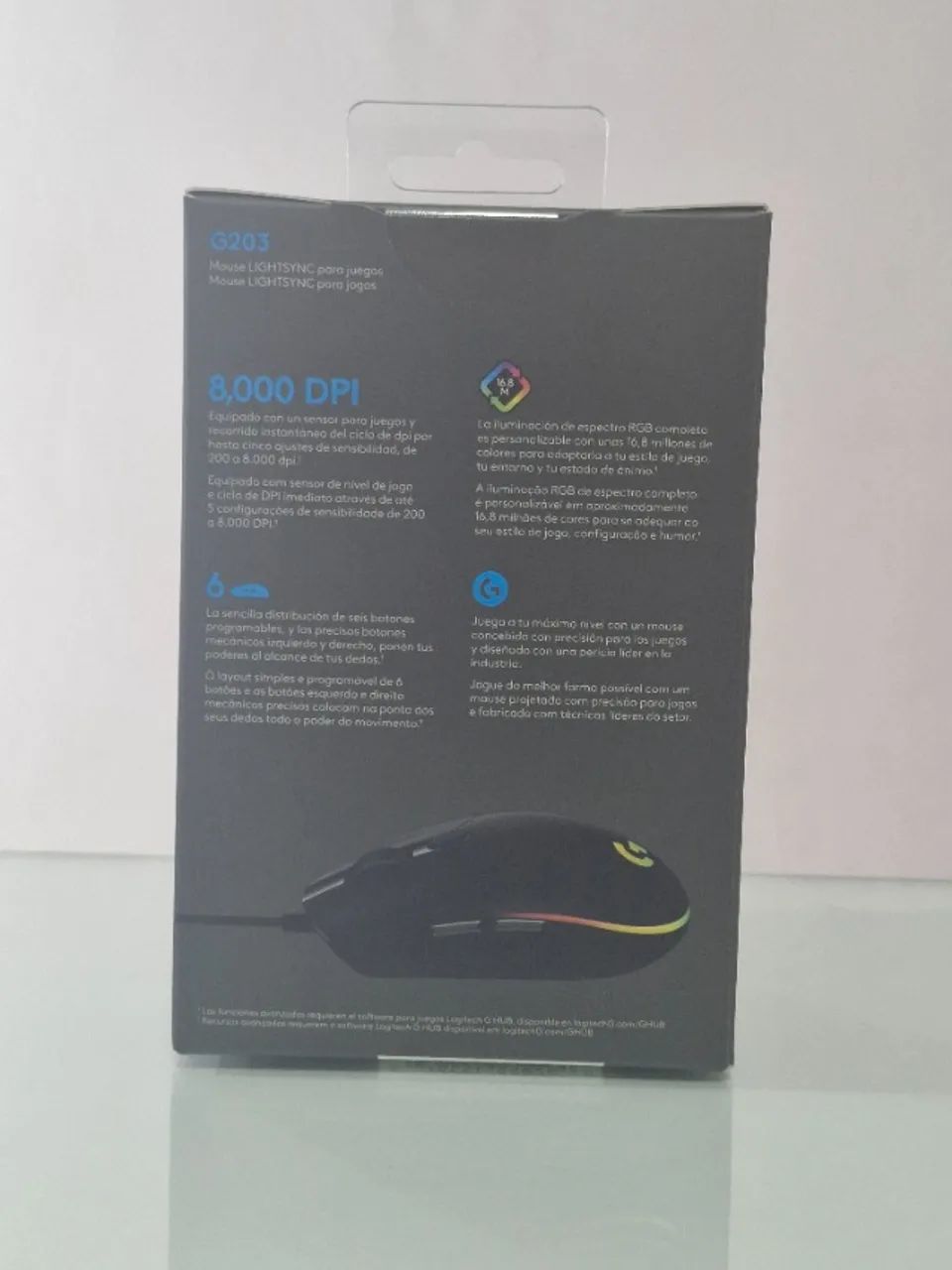 Mouse Gamer Logitech G203 (Lacrado) - Foto 4