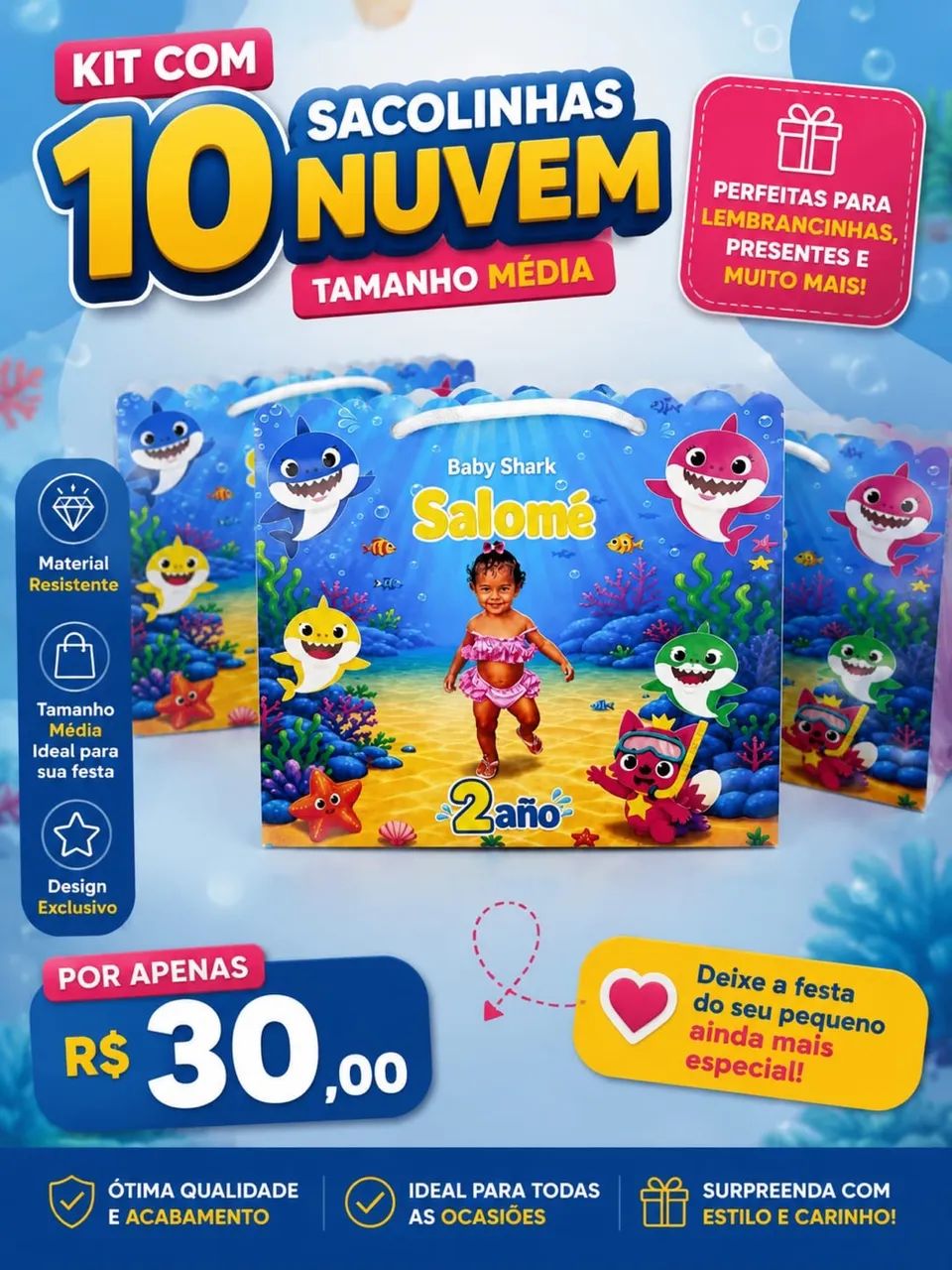 Sacolinha Personalizada feito sobre encomenda  - Foto 2