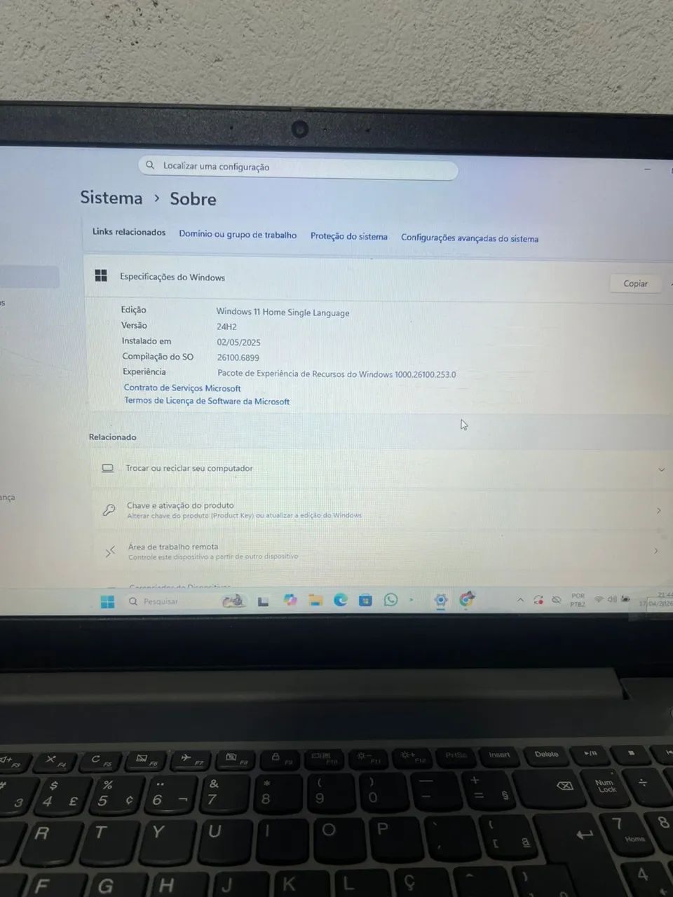 Vendo notebook Lenovo IdeaPad S145-15IML - Foto 5