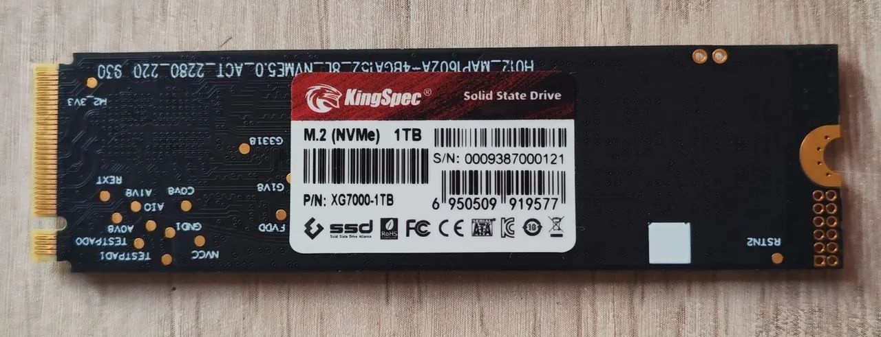 SSD KingSpec Xg7000 1Tb Pcie Gen4 x4 !!! - Armazenamento
