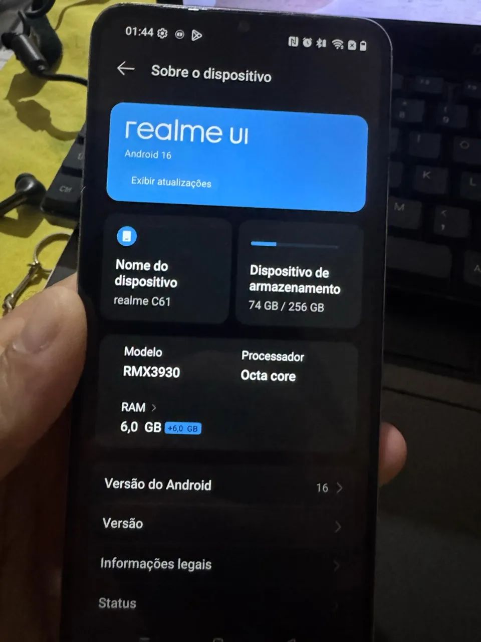 Realme c61 semi novo