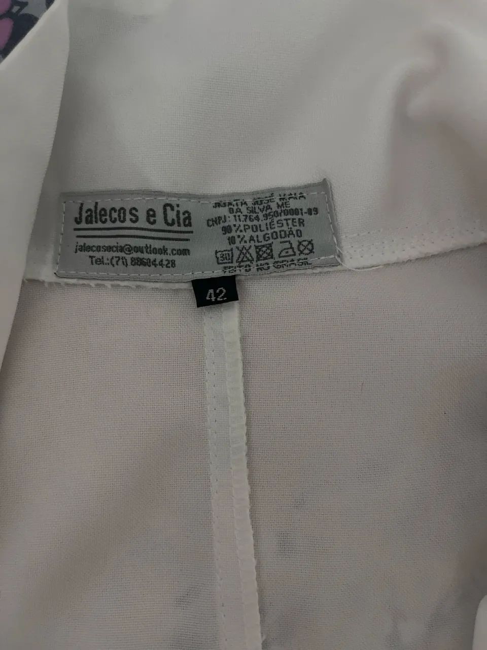 JALECO BRANCO TAM 42 - Foto 2