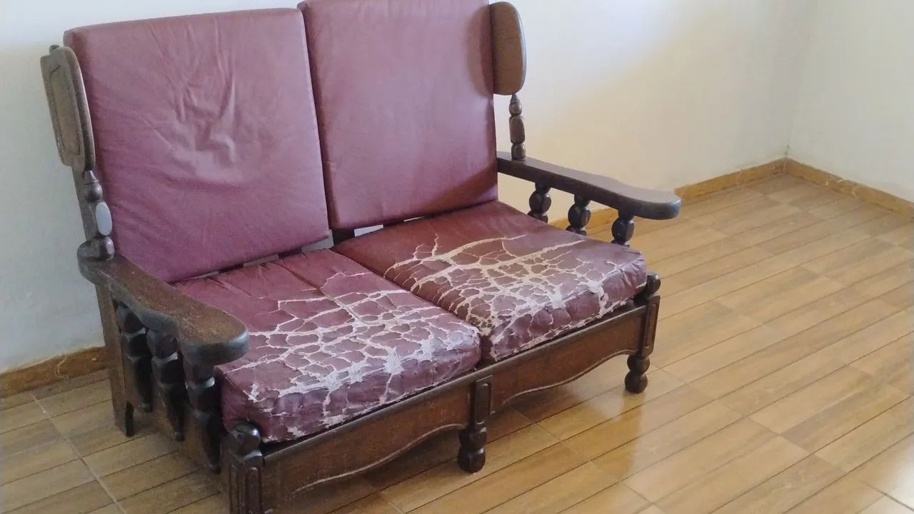 Kit sofá e poltronas madeira maciça  - Foto 4