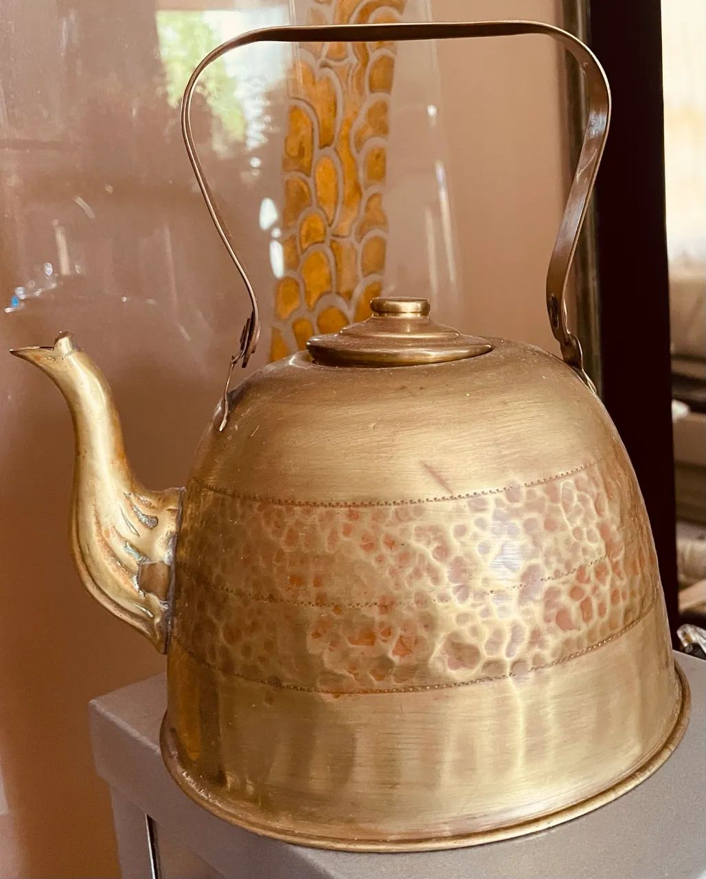 Chaleira vintage martelada