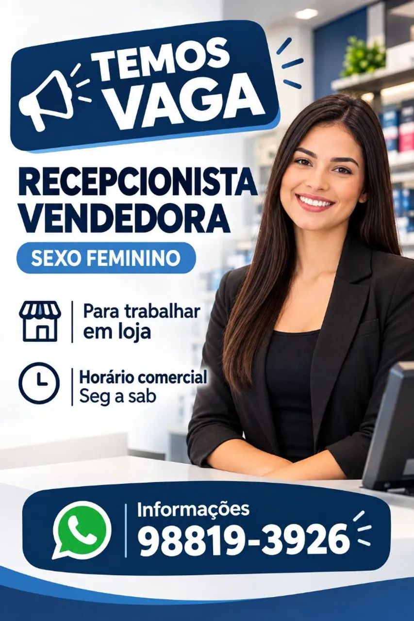 Recepcionista vendedora
