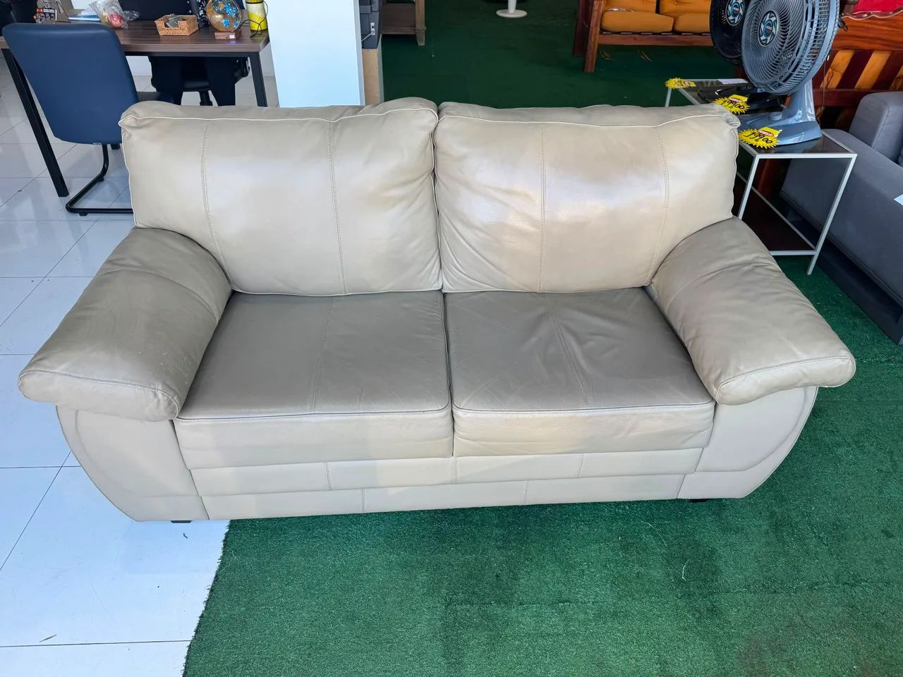 Sofá 2 lugares de Couro legítimo  - Foto 4