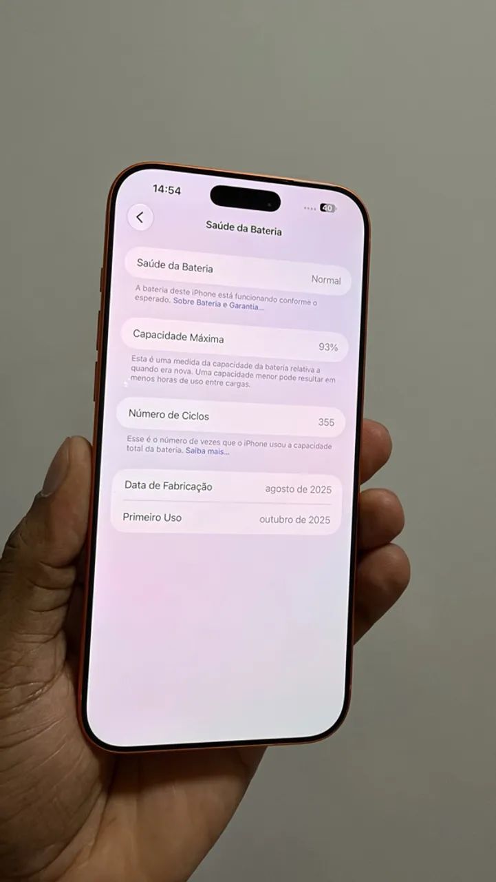 IPHONE 17 PRO MAX LARANJA 1T CHIP FÍSICO  - Foto 2