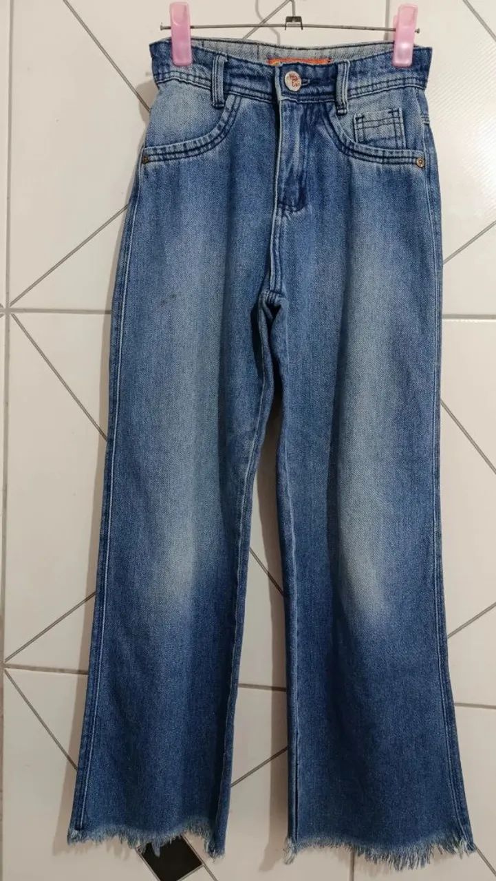 Calça jeans widi leg infantil