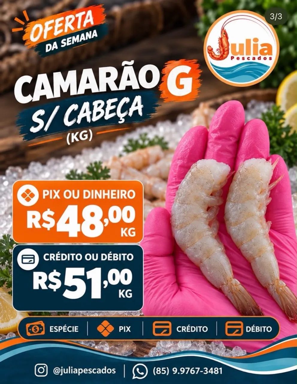 Filé de Camarão (o melhor) - Foto 3
