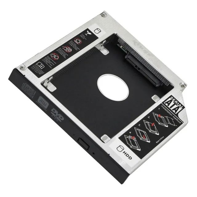 Adaptador Caddy Hd Ssd Sata Gaveta Dvd Notebook 12,7mm  - Foto 5